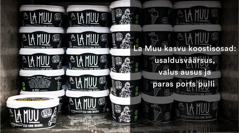 La Muu kasvu koostisosad: usaldusväärsus,  valus ausus ja paras ports pulli 