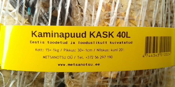 Metsanotsu kaminapuud on looduslikult kuivatatud ja toodetud Eestis